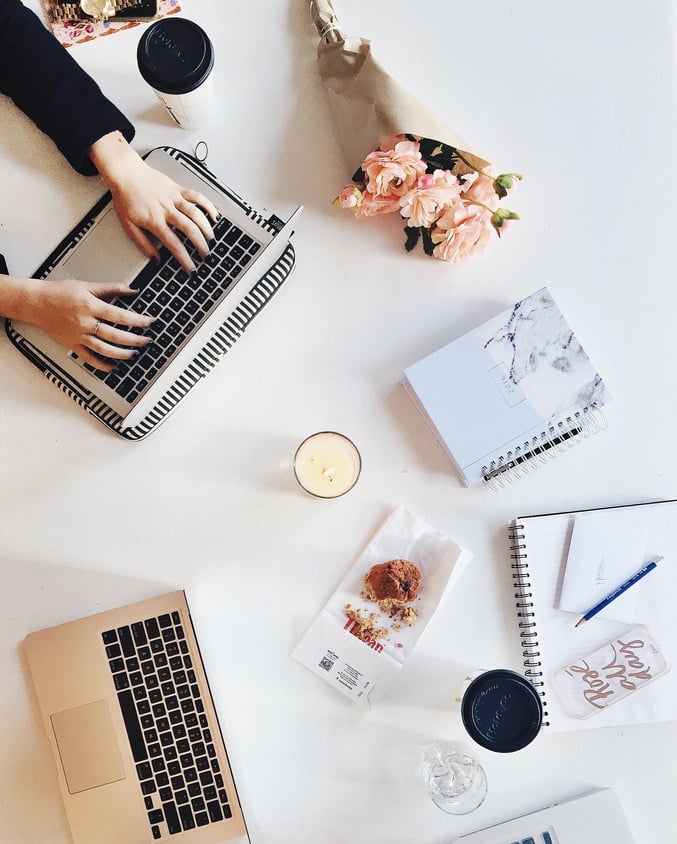 Woman Working on the Desk